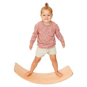 Planche d'équilibre en bois de haute qualité BLUE LOTUS FARM - Équipement de jeu actif écologique et durable pour les acheteurs mondiaux - Product Image 1