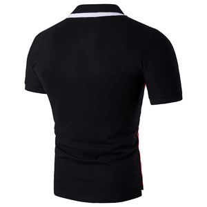 Men's Summer Golf <b>Shirt</b> 100% Cotton <b>Patchwork</b> Slim Fit Short Sleeve Plus Size Custom Logo OEM Manufacturer - Product Image 6