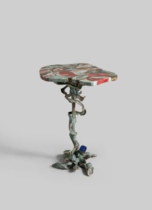 Table d'appoint moderne en laiton patiné, petite table d'appoint de salon, table ronde de luxe en laiton, vente en gros, offre spéciale - Product Image 3