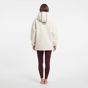 Latest Style Oversized Drop Shoulder Full Zip <b>Hoodie</b> Winter Wear <b>Sherpa</b> Fleece <b>Hoodie</b> Custom Color Embroidered Logo - Product Image 4