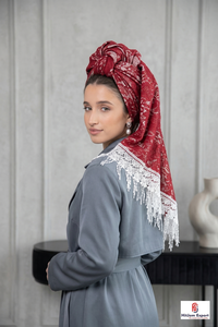 Foulard carré léger et doux effet soie, imprimé sur mesure, pour femme, fournisseur en gros OEM ODM - Product Image 5