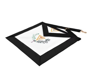 Delantal masónico cuadrilateral de la Orden de San Andrés de Escocia, personalizado según la demanda del comprador - Product Image 5