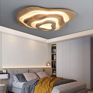 Die Neue 3-Stöckige Deckenleuchte aus Holz für Wohnzimmer, Schlafzimmer, Kinderzimmer – Eiche, Modernes, Irreguläres Design, Holz-Deckenlampe - Product Image 5