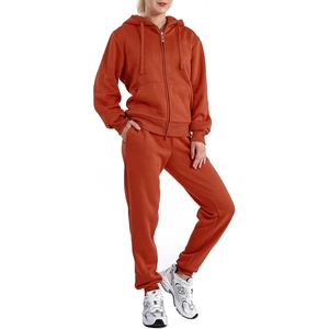 Nouvel Arrivage Hautement Recommandé Confortable Solide Décontracté à Capuche Écologique Design 2-en-1 100% Polyester Survêtement Femme Service OEM - Product Image 1