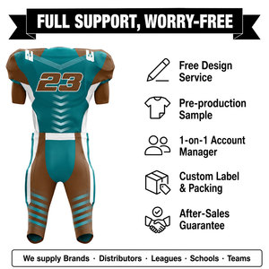 Camiseta de Fútbol Americano Personalizada para Hombre, Sublimada, Transpirable, de Poliéster, Cuello en V, Manga Corta, Número de Equipo 23 - Product Image 5
