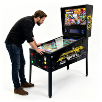 Máquina de Pinball Virtual Comercial que Funciona con Monedas, 49 Pulgadas, 4K, Máquina de Juegos Arcade VPIN, Directo de Fábrica