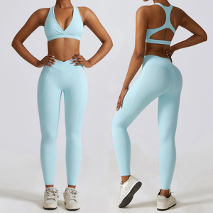Women's Athletic Wear Set High Stretch Seamless Yoga <b>Clothing</b> OEM ODM Factory Wholesale Manufacturer - Product Image 6