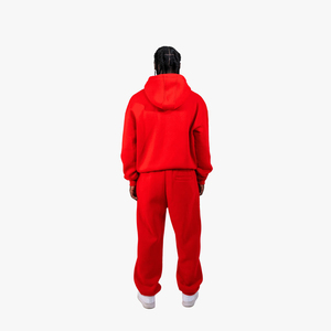High Quality Custom Logo Flared Oversized Tech Fleece 100% Cotton Sweatsuits Zip Up Hoodie Tracksuit Set For <b>Men</b> - Product Image 2