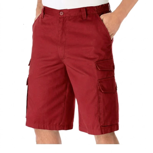Pantalones Cortos Cargo de Verano para Hombre, de Secado Rápido, Transpirables, 100% Algodón Canvas, Ecológicos, con Cierre de Cremallera, Cintura Media y Bolsillos - Product Image 1