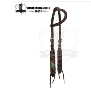 Caballete de una oreja de caballo occidental hecho a mano con flecos coloridos cuero genuino precio competitivo para ecuestres - Product Image 4