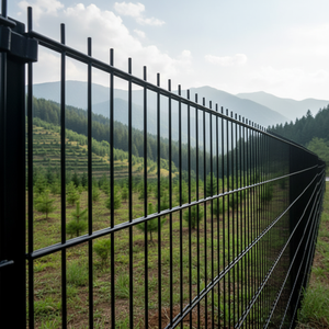 Valla 868 con Recubrimiento de Polvo Negro y Postes de 60x60mm - Product Image 6