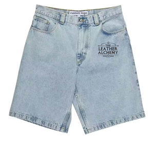 Pantalones Cortos de Mezclilla Tejida de Alta Calidad Hechos en Pakistán para Hombre, Cómodos, 100% Algodón, de Secado Rápido, Estilo Vintage - Product Image 1