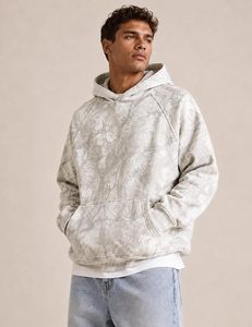 Sudadera con Capucha Oversize para Hombre, Estilo Camuflaje, Casual, con Mangas Raglán |   Estampado Gráfico de Camuflaje para Ropa Urbana, Ropa Cómoda - Product Image 2