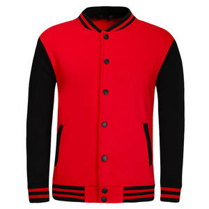 Chaqueta Bomber Universitaria de Béisbol para Hombre, Personalizada, de Alta Calidad OEM, Chaqueta de Cuero Varsity con Parche Bordado y Mangas Delgadas - Product Image 2
