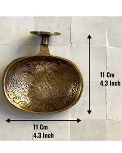 Support mural ovale moderne en laiton brossé Bold Blossom, antidérapant, durable, antirouille et anti-poussière pour porte-savon de salle de bain - Product Image 3