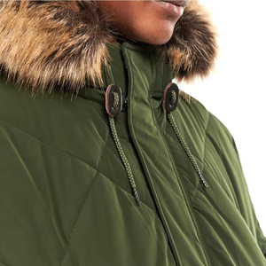 New Arrival Men's Premium Coated Parka <b>Jacket</b> High Quality Winter Stand Collar Front Logo Professional Cotton Fleece OEM Design - Product Image 4
