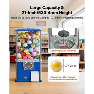 Distributore di Caramelle da 21 Pollici per Palline di Gomma da 25 Centesimi per Centri Commerciali e Supermercati per AMU - Product Image 3