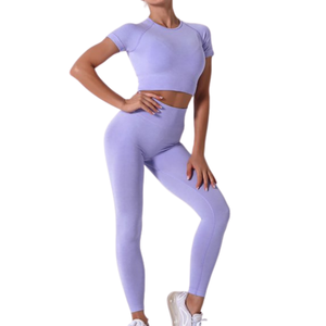 Wholesale Custom Yoga Set <b>Women</b> <b>Compression</b> Sports Bra and Leggings Sublimation Fitness Wear Gym Clothing OEM Yoga Set Custom - Product Image 1