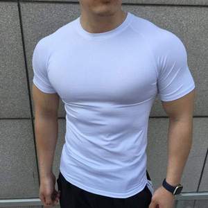 High Quality Mens Fitness Quick Drying Muscle Sport Short Sleeve <b>Compression</b> Gym Top T <b>Shirt</b> Men - Product Image 2