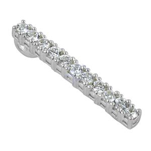 Elegante 925 Plata de Ley sólida CZ Colgante Barra larga Diseños de estilo para regalo de fiesta para ella - Product Image 1