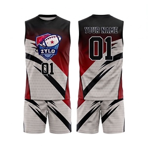Uniformes de football 7v7 OEM, maillots de flag football personnalisés, sublimation, évacuation de l'humidité, performance athlétique - Product Image 1