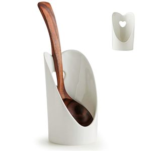 Soporte de Cuchara de Acero Inoxidable para Estufa, 6 Pulgadas, Soporte para Cucharón, Color Personalizado, Hecho a Mano, Ecológico, Apto para Lavavajillas - Product Image 1