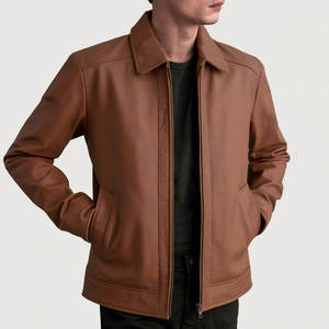 Chaqueta de Cuero Punk con Cuello Alto para Hombre, Diseño INTRAX WORLD WA-0046, Transpirable, para Motocicleta, Invierno - Product Image 3