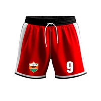Shorts d'entraînement sportifs pour hommes grande taille avec logo personnalisé, motif uni, en maille polyester, taille mi-haute élastique, anti-plis, séchage rapide