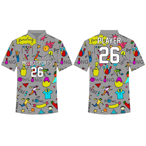 Custom Men's Archery <b>Bowling</b> Athletic fit Gaming Jersey Spandex/Polyester Quick Dry Short Sleeve Custom Name Label Logo Position - Product Image 4