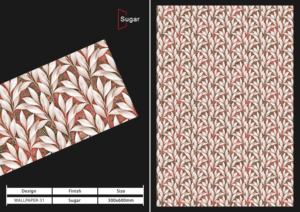 Azulejos vitrificados de grado premium con superficie de azúcar de 300x600 mm, ideales para interiores refinados que buscan un flujo de diseño armonioso y una robustez excepcional. - Product Image 6