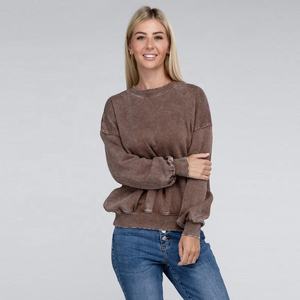 เสื้อฮู้ดผู้หญิงไซส์ใหญ่พิเศษ, เสื้อถักแบบวินเทจ - Product Image 4