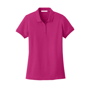 Camiseta de Manga Corta con Cuello Polo para Mujer, Color Sólido, Corte Regular, Transpirable, 100% Poliéster, Informal, para Primavera/Verano - Product Image 3