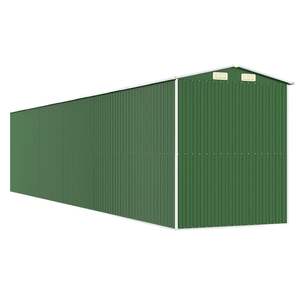 Abri de jardin en acier galvanisé vert de 75.6 po x 369.3 po x 87.8 po pour le rangement - Product Image 6