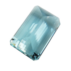 Piedra preciosa suelta de Aguamarina natural hecha a mano en forma de Esmeralda, piedra preciosa de corte facetada, piedra para hacer joyas sueltas del proveedor - Product Image 2