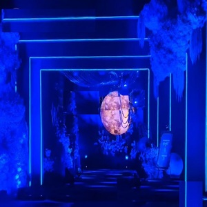 Lámpara Colgante de Fibra Óptica con Forma de Luna para Decoración de Eventos, Hogar y Bodas - Product Image 1