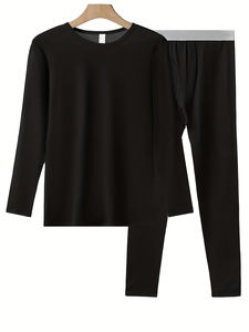 High Quality Thermal <b>Long</b> Johns for Men <b>Long</b> Underwear Winter Warm Cotton <b>Base</b> <b>Layer</b> For Men's Breathable Underwear For Winter - Product Image 2