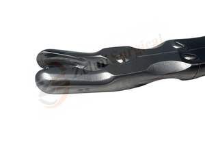 Stille-Luer Bone 23 cm Rongeur à double action droit/courbé en acier inoxydable Instrument orthopédique Zelmi Surgical - Product Image 3