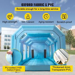 Cabina di Verniciatura Gonfiabile 39.4x16.4x13.1 ft con 2 Potenti Soffiatori e Sistema di Illuminazione LED con Filtro Aria per Essiccazione - Product Image 3