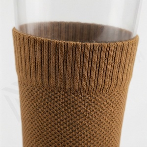 <b>Crew</b> <b>Socks</b> Solid Color Knitted Breathable Standard Thickness Adult Casual Daily Use Brown - Product Image 4