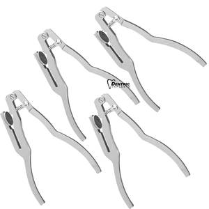 Juego de herramientas de ortodoncia para laboratorio: Pinza perforadora de dique de goma dental, alicates perforadores de dique dental, manual, de acero, reutilizable - Product Image 5