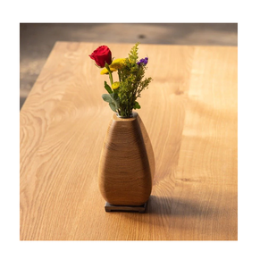 High Quality Wood Flower Vase Decoration Solid Wood Vase Decorative Piece For dining <b>Table</b> Decoration Crafts - Product Image 5