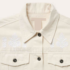 Vestes en jean pour hommes de qualité supérieure, 100% coton, fabriquées au Pakistan, avec logo sur le devant, design personnalisé, vente en gros - Product Image 3