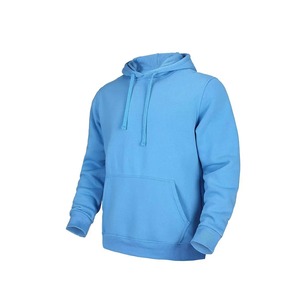 Ensemble de survêtement bleu clair à capuche pour homme, couleur unie, décontracté, avec sweat-shirt et pantalon long et poches latérales - Product Image 4