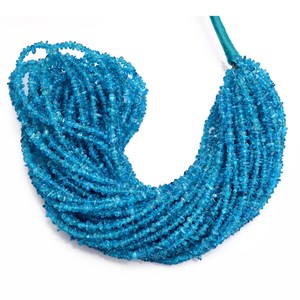 Perles lisses en Apatite AAA+ 2mm-3mm, pépites naturelles d'Apatite Néon non taillées, pierres semi-précieuses en vrac pour la fabrication de bijoux - Product Image 2