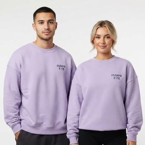 Sudadera Oversize Lisa para Mujer, Cuello Redondo, Unisex, Personalizable con Logotipo, Fabricante OEM ODM - Product Image 5