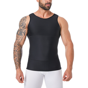 <b>Men's</b> O-Neck Sleeveless <b>Tank</b> <b>Top</b> Solid Color Casual Knitted Breathable Sportwear <b>Black</b> - Product Image 1