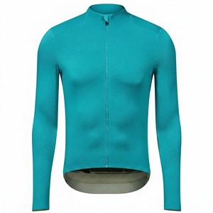 Men's <b>Road</b> Cycling Long Sleeves Jerseys Customizable For Logo Lightweight Material Quick Dry Full Zip Design Made In Pakistan - Product Image 2