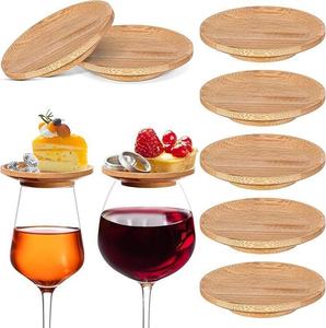 Tapas Redondas de Madera Natural Desechables para Botellas - Product Image 3