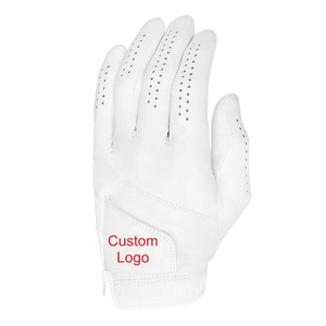 Customized Logo Cabretta Leather Golf <b>Gloves</b> for <b>Men</b> <b>Sheepskin</b> Breathable Anti-Slip UV Protected for Sports Use - Product Image 4