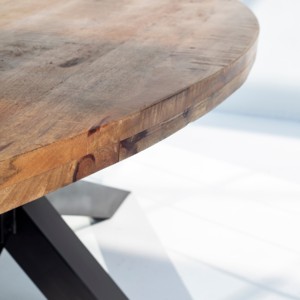 Mesa de Comedor Vandana Aureo Lunaris de Madera de Mango con Acabado Premium Hecho a Mano - Product Image 5